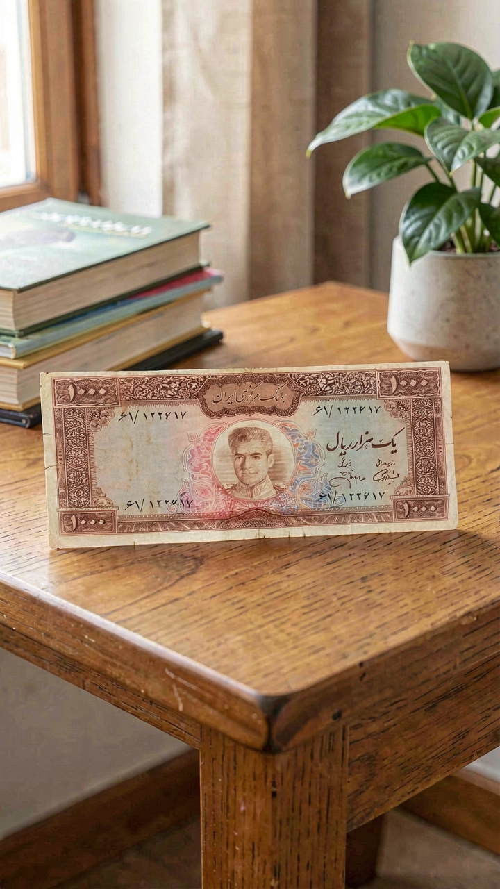 اسکناس 1000 ریال عکس وسط محمد رضا پهلوی