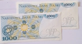 اسکناس زیبای جفت 1000زلوتی لهستان