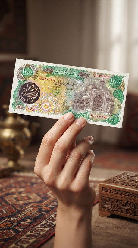 اسکناس تک 10000 ریالی جمهوری کارکرده