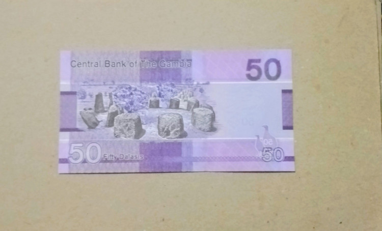 اسکناس تک سوپر بانکی زیبا کشور گامبیا کمیاب
